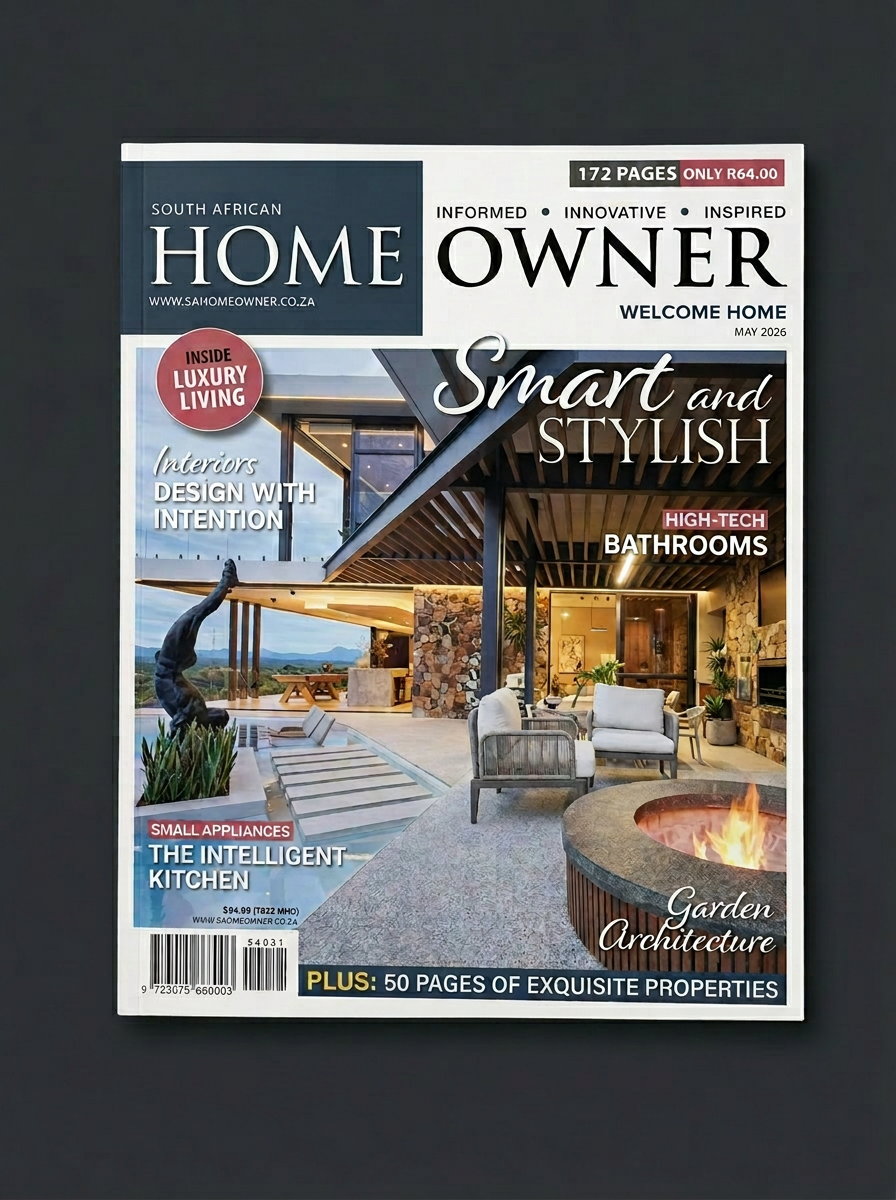 SA Home Owner magazine May 2026 cover featuring a VKE installation